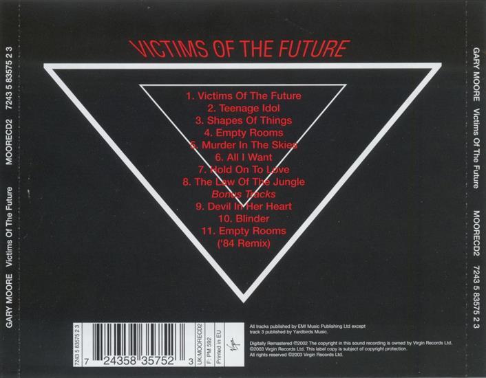 CD BACK COVER - CD BACK COVER - GARY MOORE - Victims Of The Future.bmp