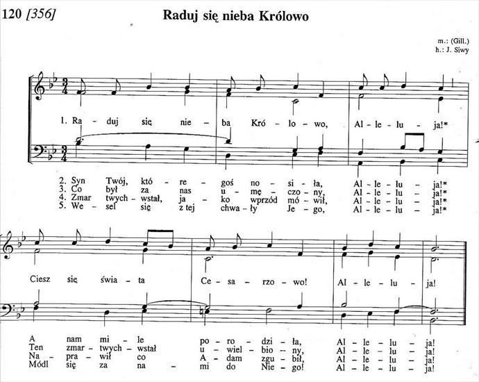 Pieśni maryjne - nuty - Raduj sie nieba Krolowo.jpg