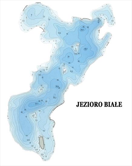 Mapy batymetryczne Pojezierze Ełckie - Jezioro Białe.jpg